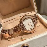 Cartier Tortue C1Ct163 Movement Diamond Bezel White Face 33mm Lady Watch